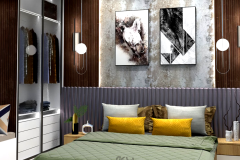 Modern Bedroom with Elegant Interiors